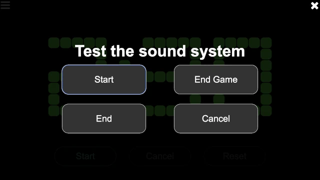 Sound system test page